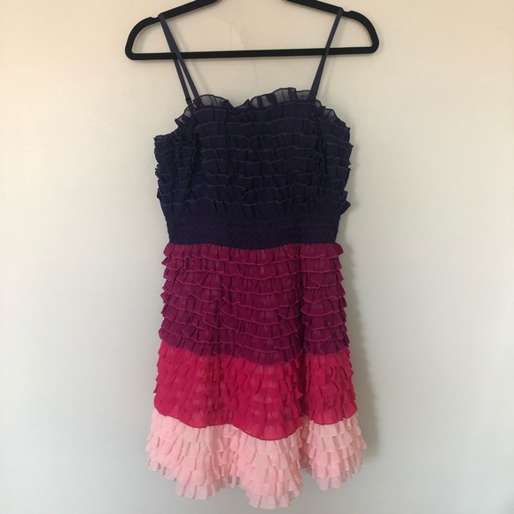 ModCloth Ruffled Ombré Statement Party Minidress - Picture 2 of 6